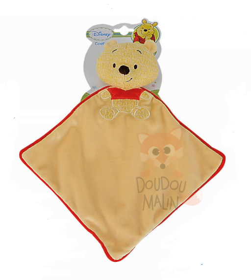  winnie lourson plat tricot jaune rouge 